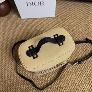Dior Tan and Black Crossbody Bag